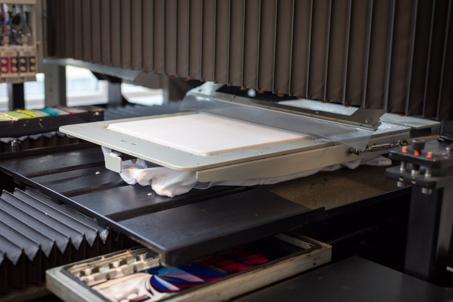 The direct to garment process for Team Linville with Printful.