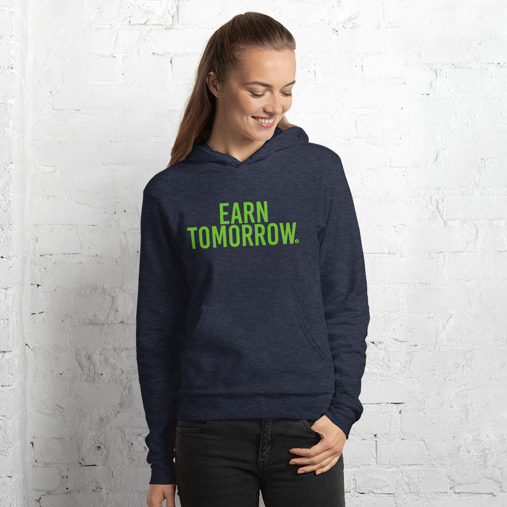 Earn Tomorrow fleece hoodie