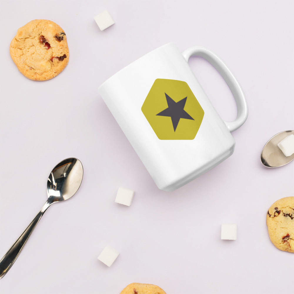 Team Linville White glossy mug