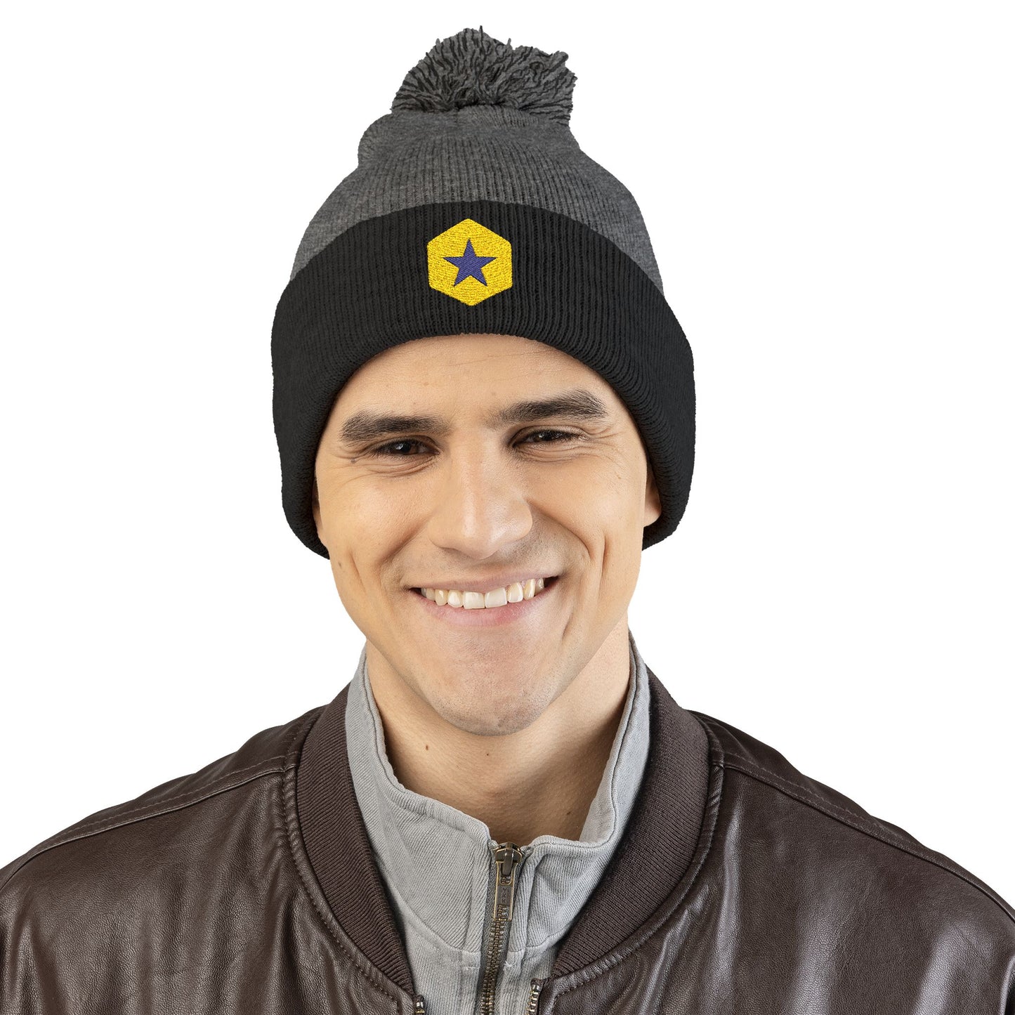 Team Linville Embroidered Pom-Pom Beanie