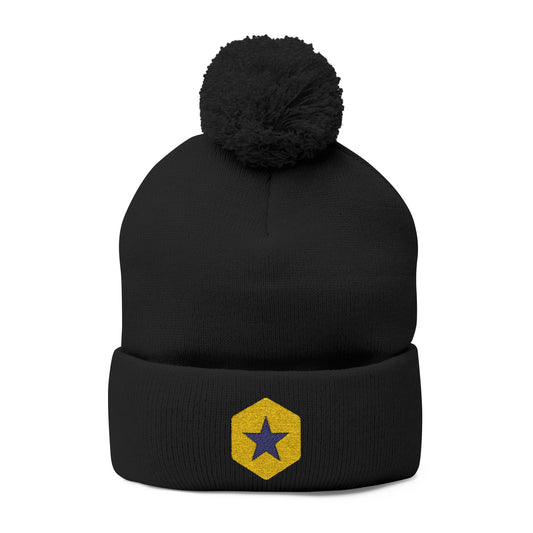 Team Linville Embroidered Pom-Pom Beanie
