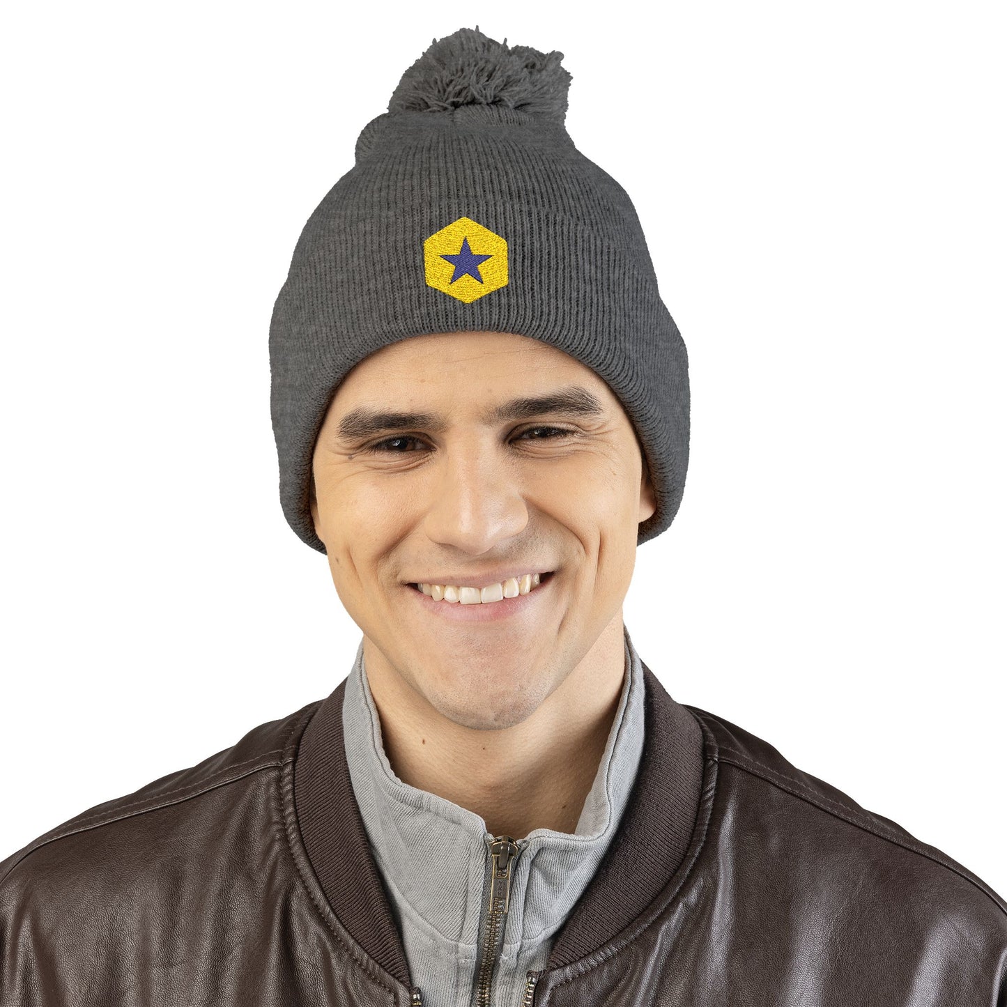 Team Linville Embroidered Pom-Pom Beanie