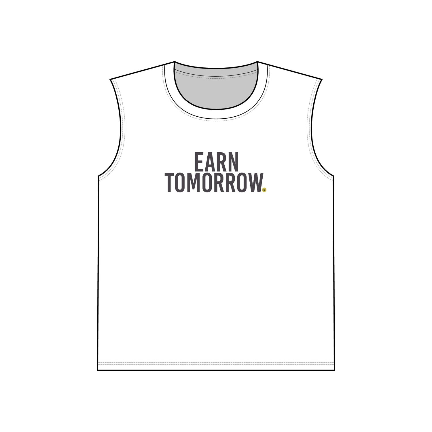 Earn Tomorrow Muscle Tank — Motivational Gym Tank Top